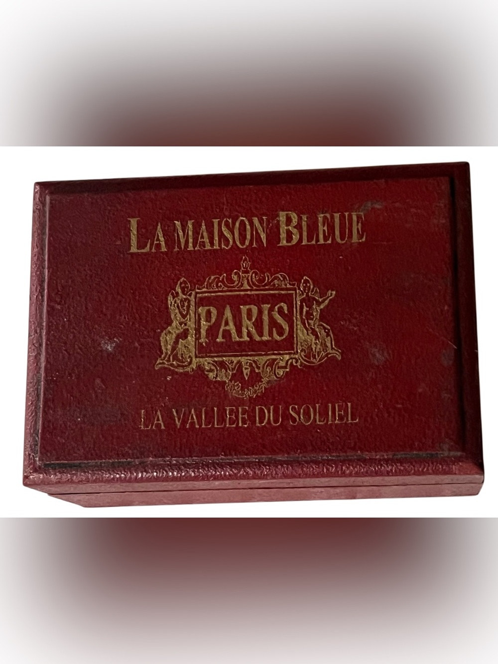 Vintage La Maison Bleue Paris Red Decorative Box